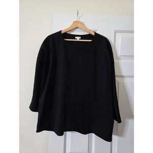 Cuyana Black Blouse Top M/L